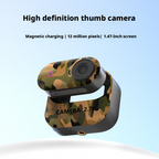 2.7K Ultra Clear Sports Thumb Camera Magnetic Motorcycle Riding Recorder 177