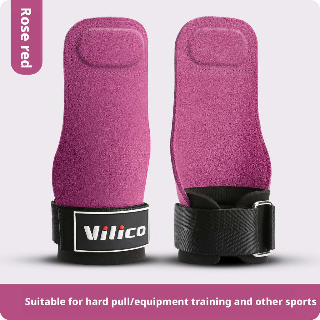 Sports, fitness, anti slip, palm protection, anti cocoon, pull up, male weightlifting, hard pull cowhide, four finger palm protection 407