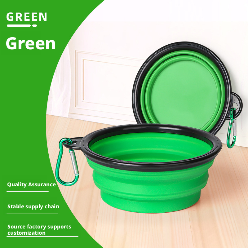 Pet Folding Bowl Pet Bowl TPE Travel Outdoor Drinking Water Portable Dog Bowl Telescopic Bowl 343