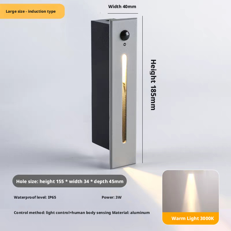 LED human body sensing foot light embedded corner light 152