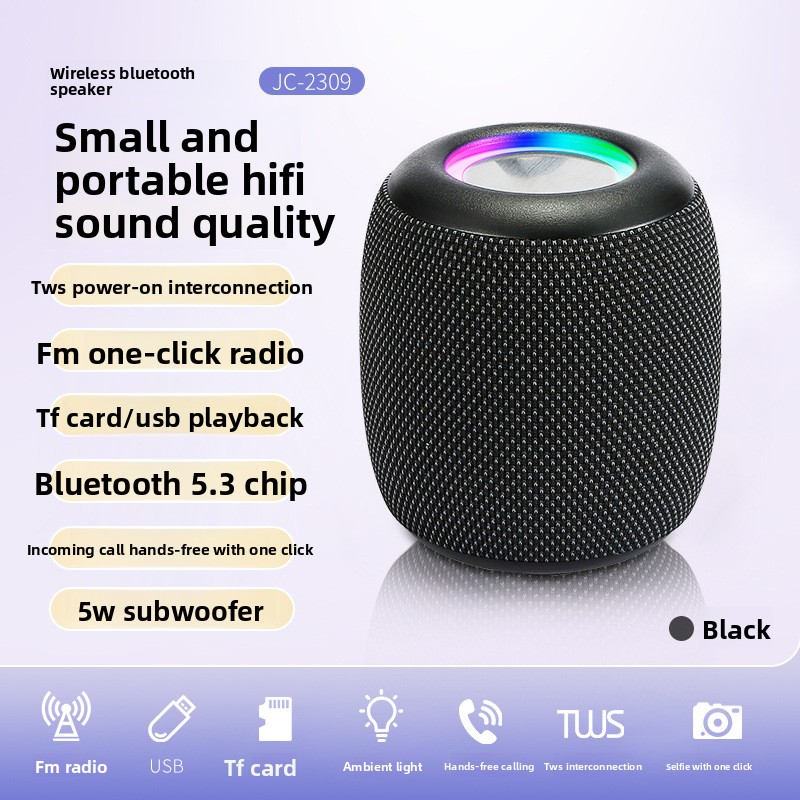 Ultra long endurance outdoor portable small subwoofer Bluetooth speaker 180