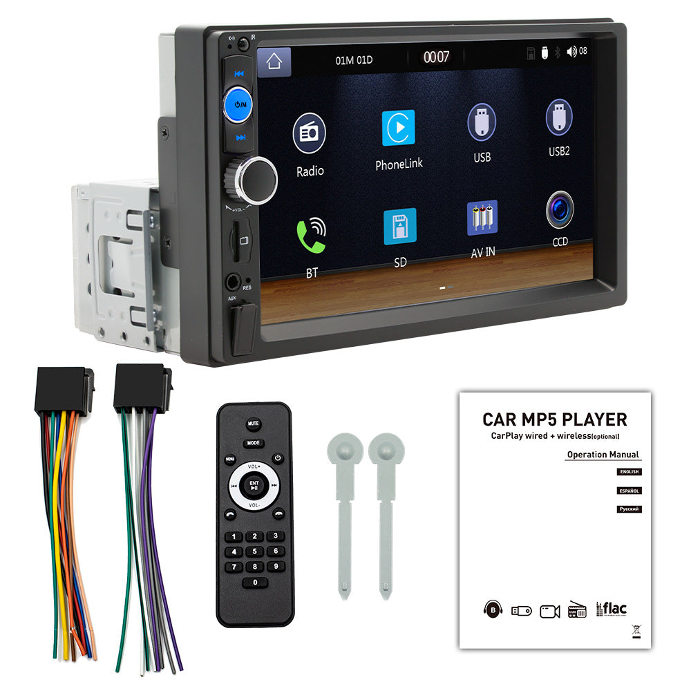7-inch car MP5 player carplay car machine interconnection car Bluetooth central control car radio 384