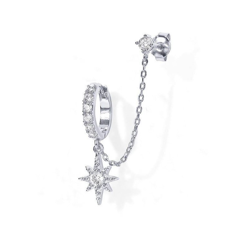 Diamond studded earrings, ins tassel earrings, ear rings, ear buckles, women's trendy earrings 294