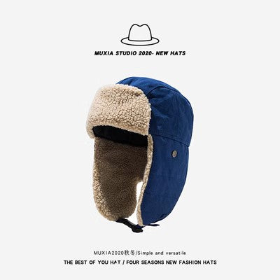 Men's and women's winter Korean style trendy ear protection hats 154