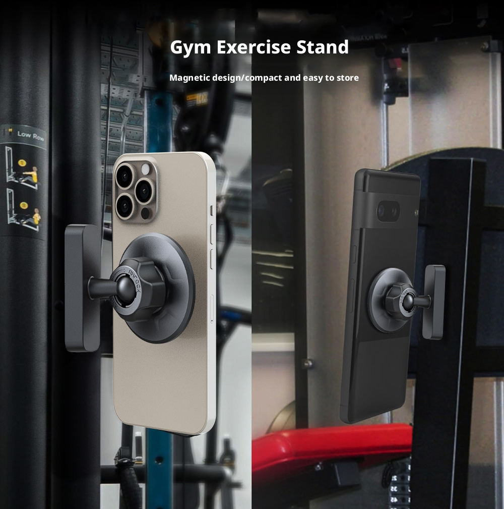 New gym lazy double-sided magnetic phone holder, super strong N52 magnet golf cart phone holder 420