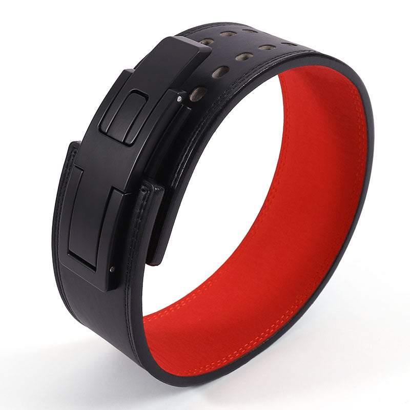 Fitness belt leather for men and women, shower induced deep squat, hard tensile weightlifting, waist protection, sports belt protector 418