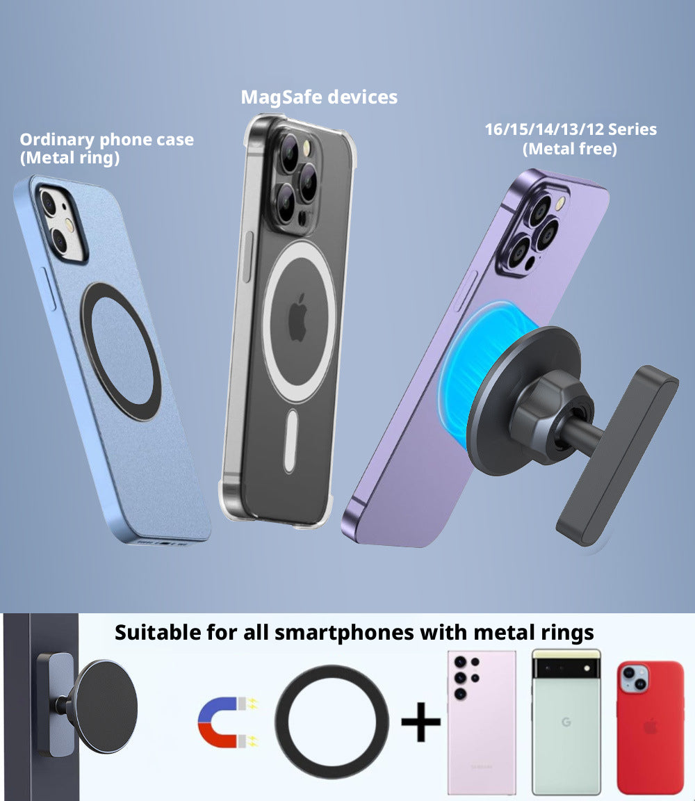 New gym lazy double-sided magnetic phone holder, super strong N52 magnet golf cart phone holder 420