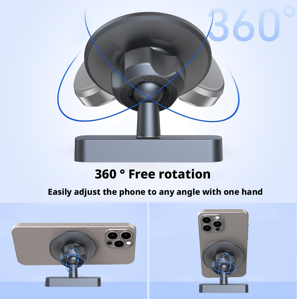 New gym lazy double-sided magnetic phone holder, super strong N52 magnet golf cart phone holder 420