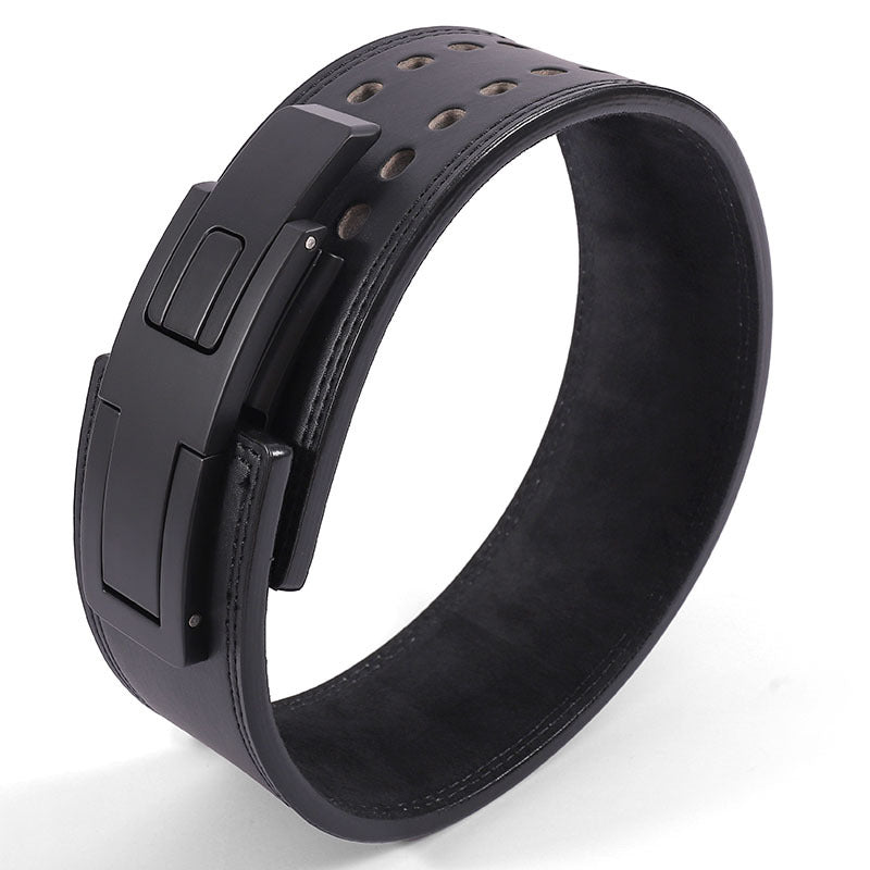 Fitness belt leather for men and women, shower induced deep squat, hard tensile weightlifting, waist protection, sports belt protector 418