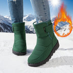 Ladies' Snow Waterproof Outdoor Rabbit Plush Widened Middle Boots 051