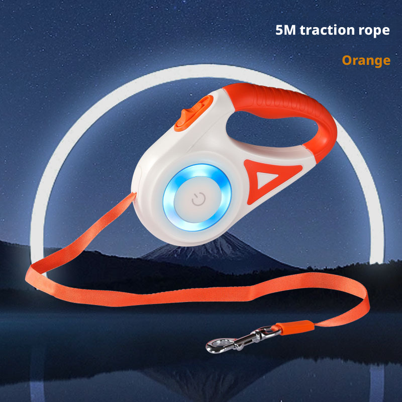 Pet dog Teddy automatic retractable towing rope 034