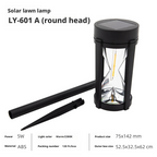 Solar tungsten filament lamp outdoor human body sensing courtyard wall lamp 039