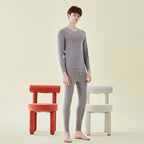 Thick thermal underwear for men and women cashmere autumn clothes and pants 059