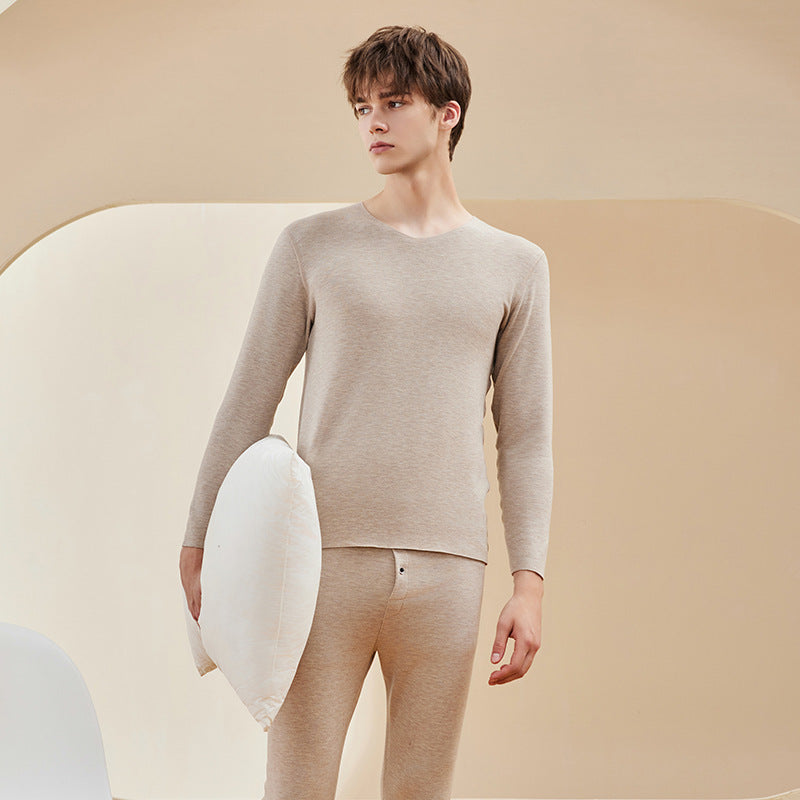 Thick thermal underwear for men and women cashmere autumn clothes and pants 059