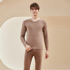 Thick thermal underwear for men and women cashmere autumn clothes and pants 059