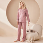 Solid colored Modal men's and women's home wear couple pajamas 060