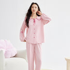 Solid colored Modal men's and women's home wear couple pajamas 060