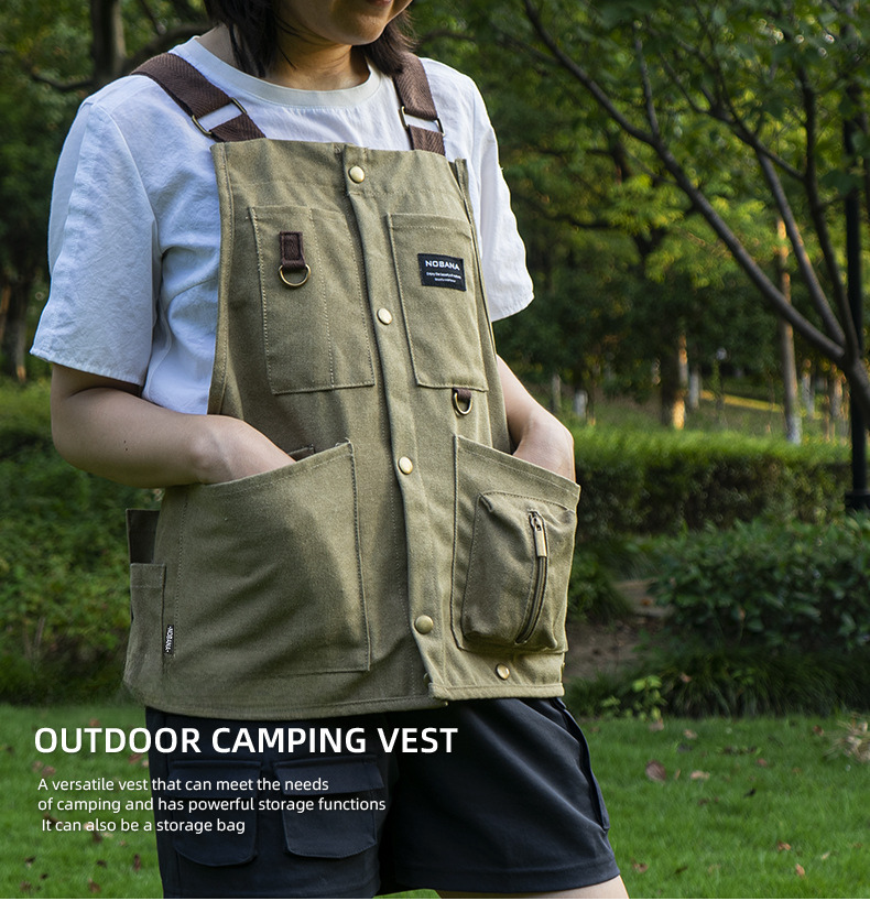 Outdoor camping vest casual multi-functional apron for men and women 013