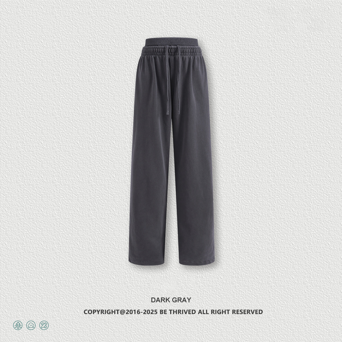 European and American trendy retro style distressed slimming double waistband casual straight leg trousers for women  N25551