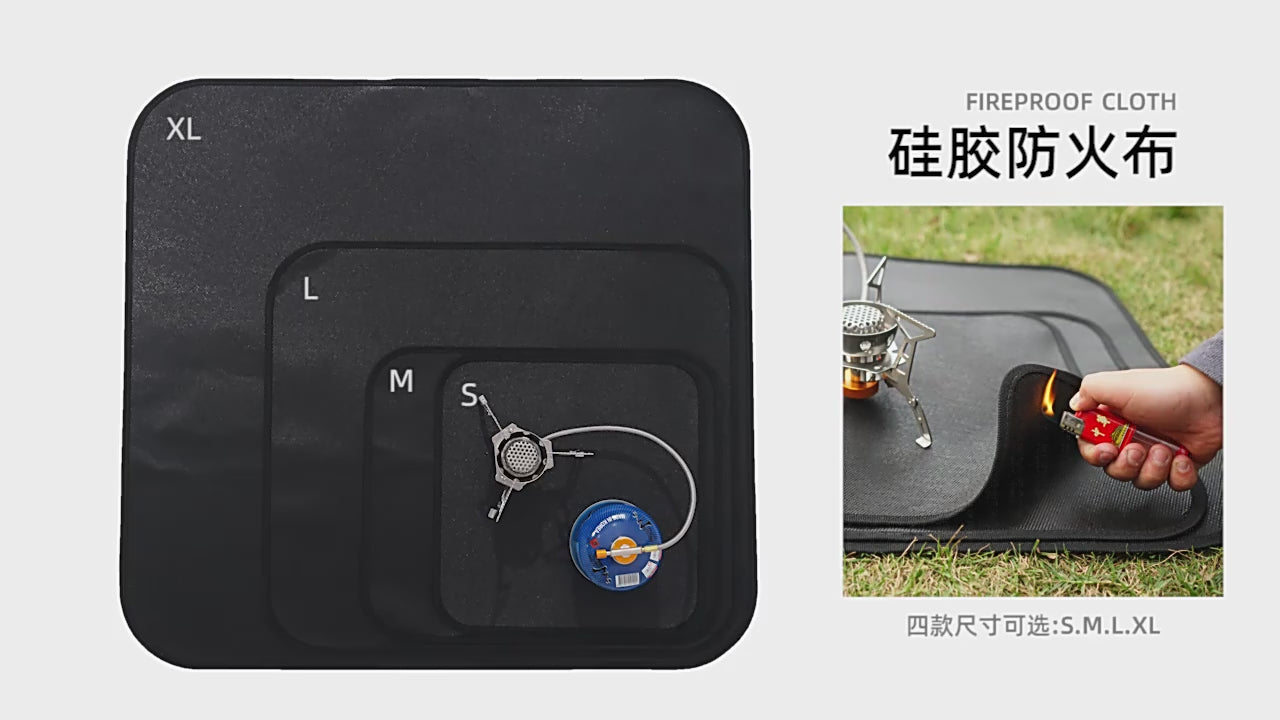 Outdoor camping silicone fireproof cloth picnic barbecue heat insulation mat 010