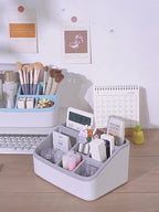 Simple two-tone storage box desktop remote control divider 023