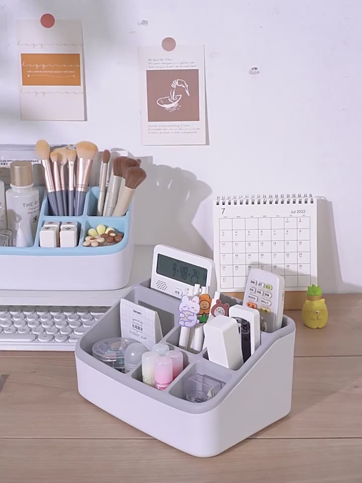 Simple two-tone storage box desktop remote control divider 023