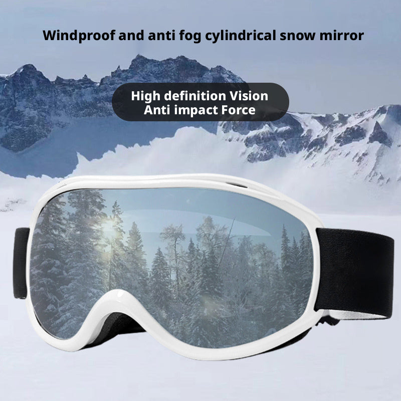 Spherical ski goggles, men's and women's, double-layer anti-fog ski goggles, outdoor cylindrical ski goggles 523